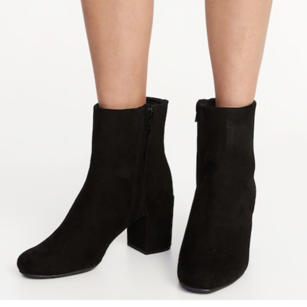 Suede block heel FINAL PRICE